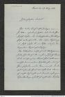 Nachlass Franz Steindachner, Brief von Gustav Schneider (senior) an Franz Steindachner (29.03.1880), Inv.Nr. 461.18, Seite 1